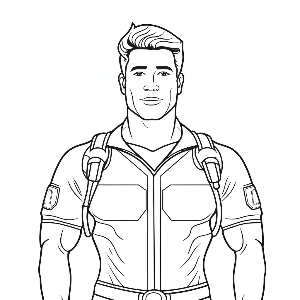 Lifeguard Gear Coloring Page - Coloring Page