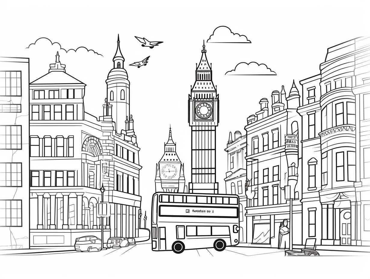 London Coloring Page For Download - Coloring Page