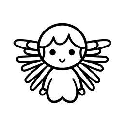 Angel Picture To Color - Coloring Page