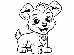 Dog: Playful Little Pup Wearing A Collar