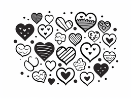 Free printable Lovely Heart Image To Color coloring page