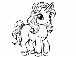 Unicorns coloring page