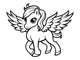 Cute Little Pegasus With Large Wings