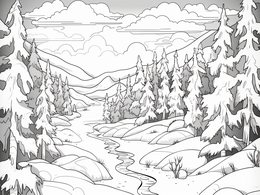 Tundra Themed Coloring Fun - Coloring Page