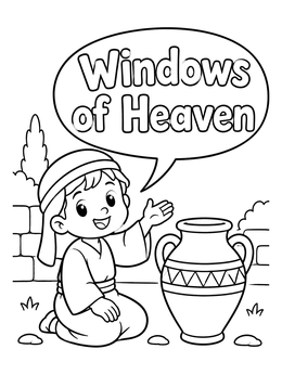 Free printable Prophet Malachi And Heaven's Jar coloring page