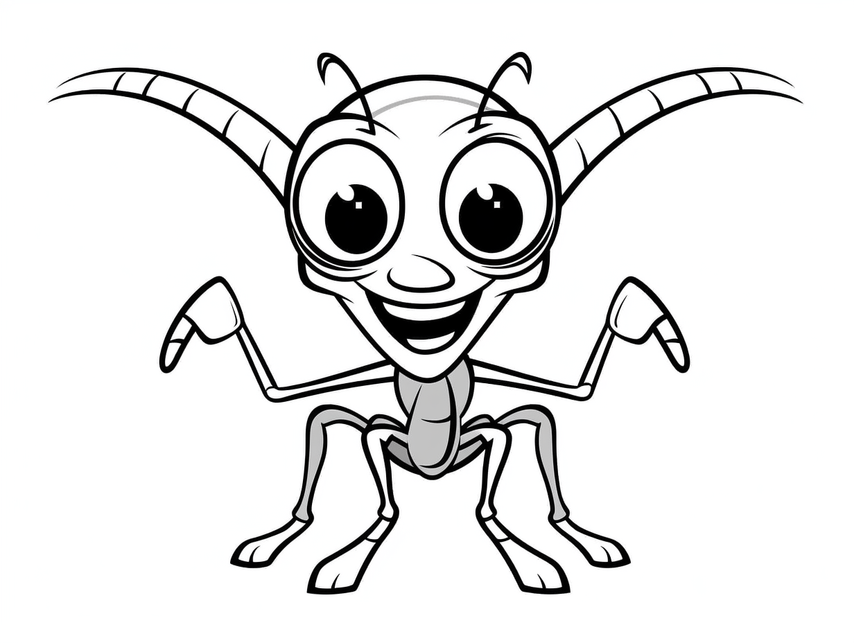 Mantis Coloring Adventure - Coloring Page