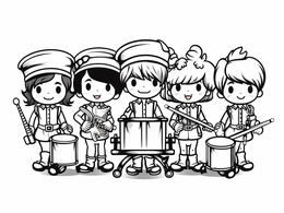Marching Band Coloring Page For Download - Coloring Page