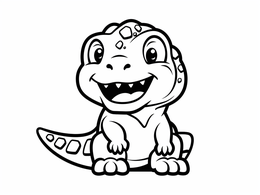 Free printable Mighty T Rex Coloring coloring page