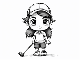 Mini Golf Coloring Sheet