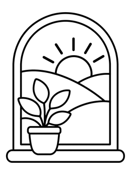 Minimalist coloring pages