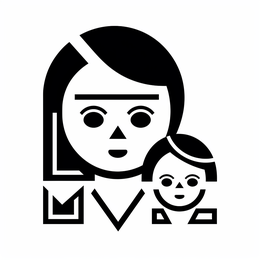 Mom And Son Time To Color - Coloring Page