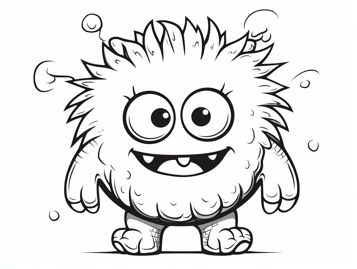 Monstrous Coloring Fun - Coloring Page