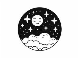 Enchanting Moonlit Night Coloring Page - Coloring Page