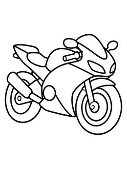 Free printable Modern Sportbike coloring page