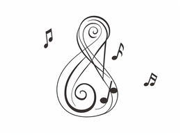 Magic Notes Whimsy Image Whimsical Music Note Picture - Coloring Page