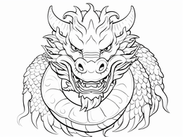 Chinese Dragon Adult Coloring Page - Coloring Page