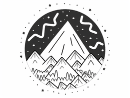 Simple Lightning Bolt Coloring - Coloring Page