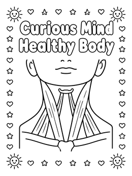 Free printable Neck Muscle Anatomy For Kids coloring page