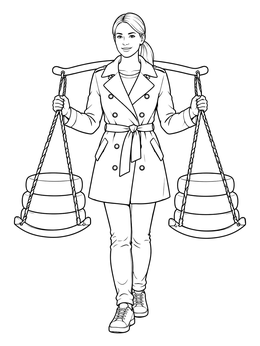 Free printable Dutch Cheese Carrier With Wooden Yoke coloring page