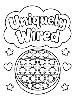 Free printable Uniquely Wired Pop Toy coloring page