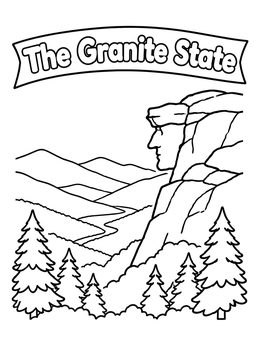 Free printable Old Man Of The Mountain coloring page