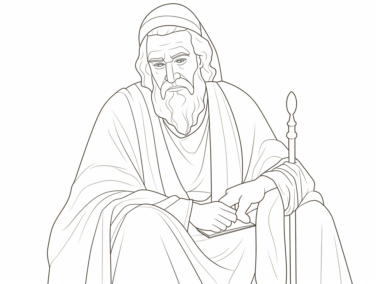 Nicodemus Adult Coloring Page - Coloring Page