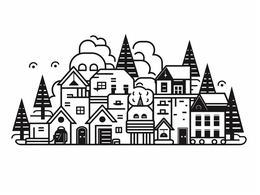 Free printable North Pole Holiday Coloring coloring page