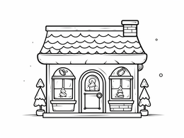 Free printable North Pole Magic Coloring Experience coloring page