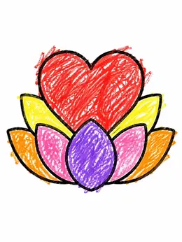 Lotus Flower Heart – Paisley Heart Coloring Page