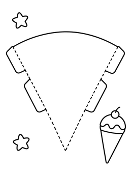 Free printable Party Hat Craft Template coloring page