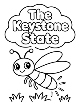 Free printable Cute Keystone State Firefly coloring page