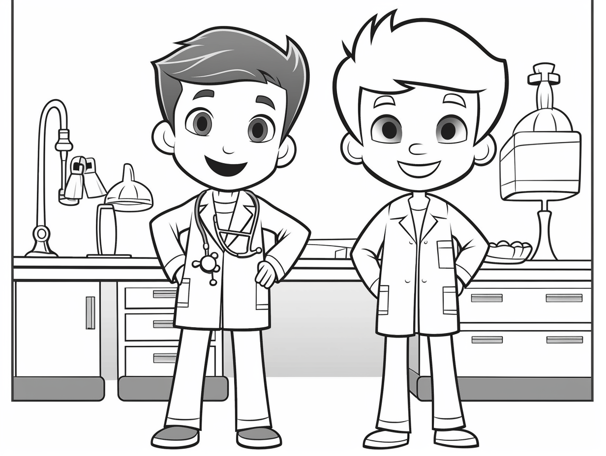 Phlebotomy Themed Coloring Page - Coloring Page