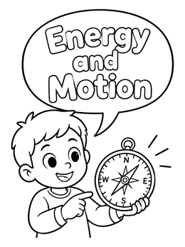 Free printable Boy Exploring With Magnetic Compass coloring page