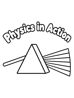 Free printable Optical Prism Light Experiment coloring page