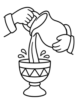 Free printable Pouring Into The Unity Cup coloring page