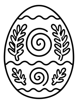 Free printable Prehistoric Dinosaur Easter Egg coloring page