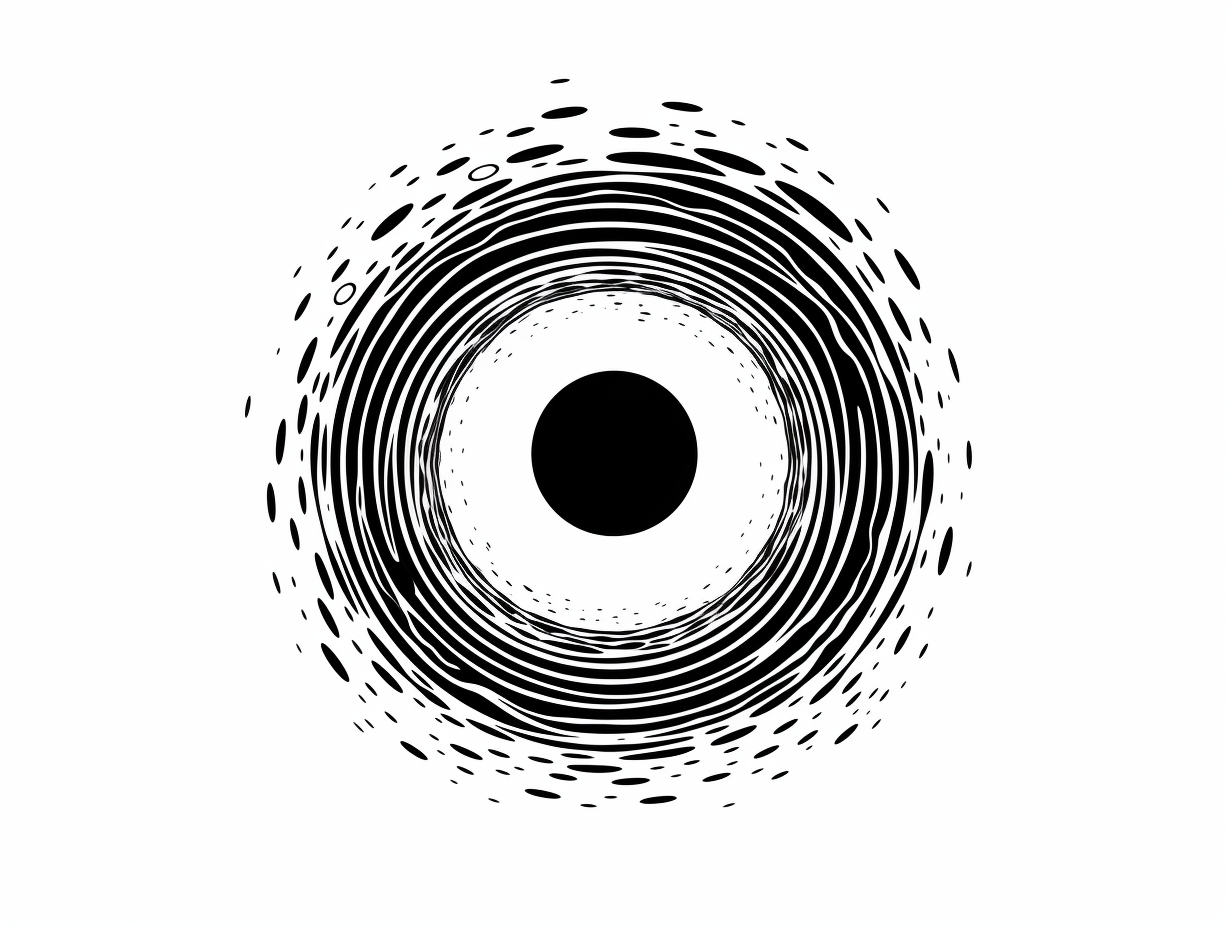 Printable Black Hole To Color - Coloring Page