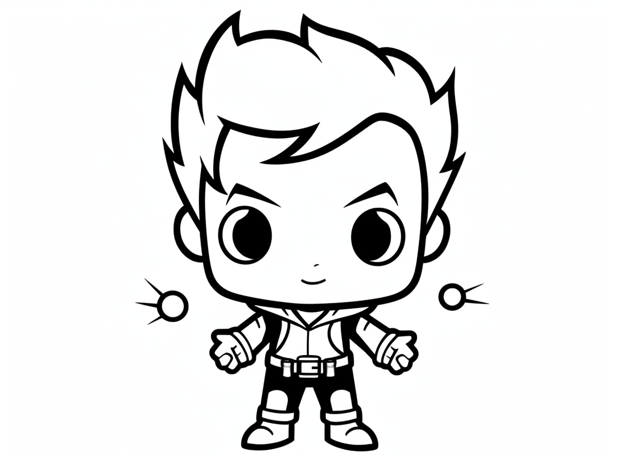 Printable Chibi Coloring Page - Coloring Page