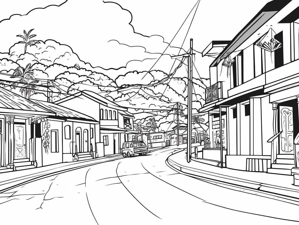 Printable Costa Rica Coloring Page - Coloring Page