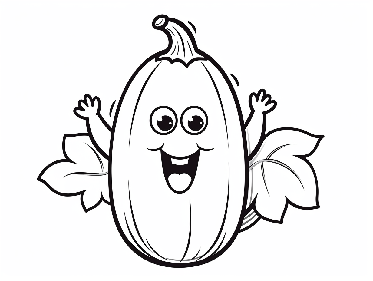 Printable Eggplant To Color - Coloring Page