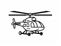 Helicopter: Small Chopper Flying Through Sky