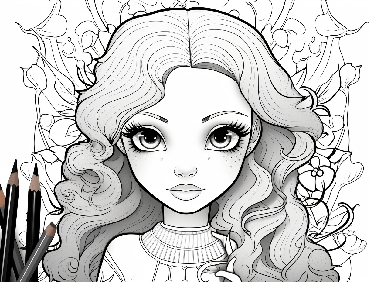 Printable Poison Ivy To Color - Coloring Page