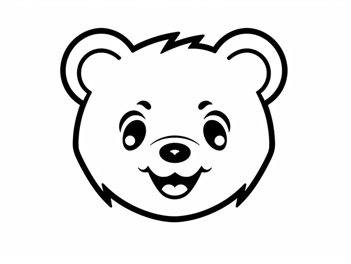 Printable Teddy Bear To Color - Coloring Page