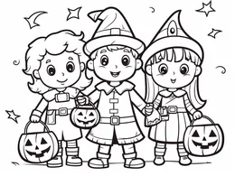 Trick-or-Treat Coloring Book cover page