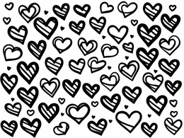 Free printable Printable Valentine Hearts To Color coloring page