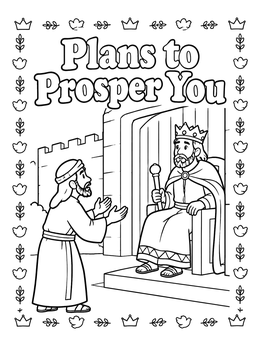Free printable Ebed Melech Speaking To The King coloring page