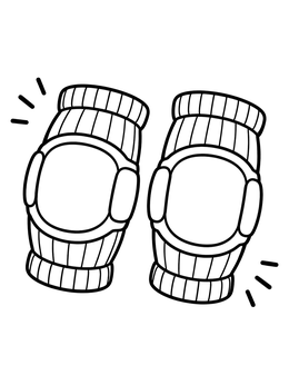 Free printable Protective Lacrosse Arm Pads coloring page