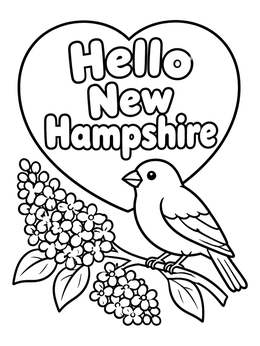 Free printable Purple Finch And Lilac Branch coloring page