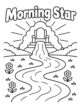 Free printable River Of Life And Throne coloring page