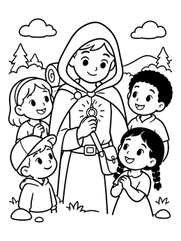 Free printable Fantasy Traveler Showing Magic Ring coloring page